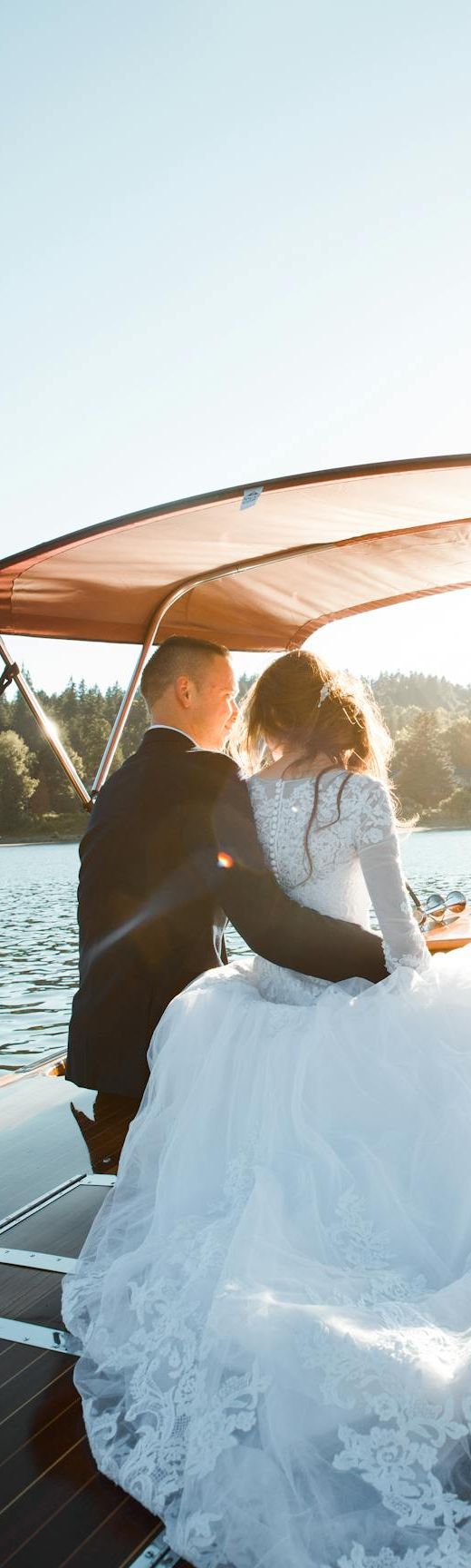 Picture of husband and wife on a boat