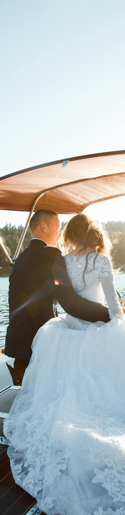 Picture of husband and wife on a boat