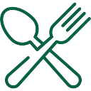 Fork and spoon icon